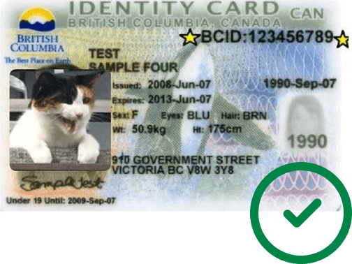 BC ID accepted