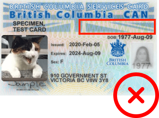 BC new Health Services card not accepted